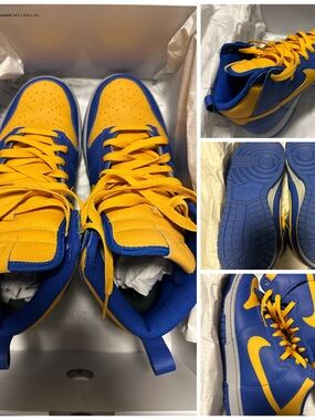 Nike Men's Athletic Shoes in Yellow and Blue